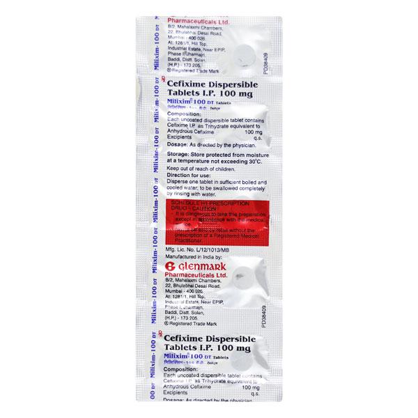 Milixim DT 100mg Tablet 10'S