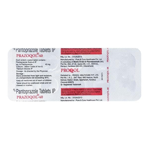 Prazoqol 40mg Tablet 10'S