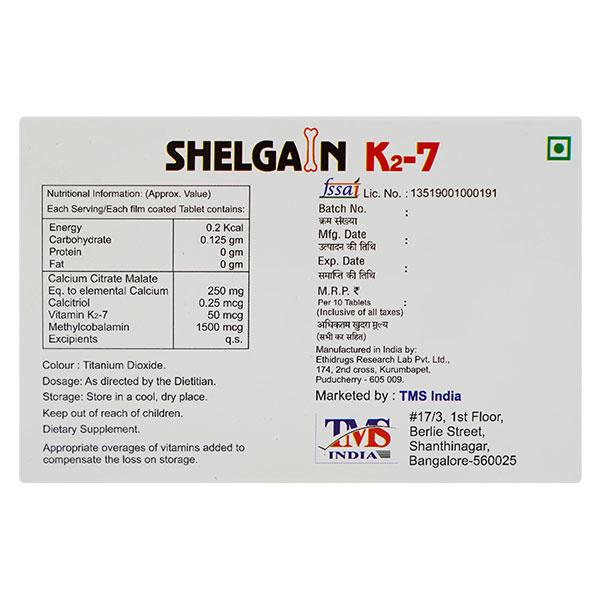 SHELGAIN K2 7 Tablet 10's