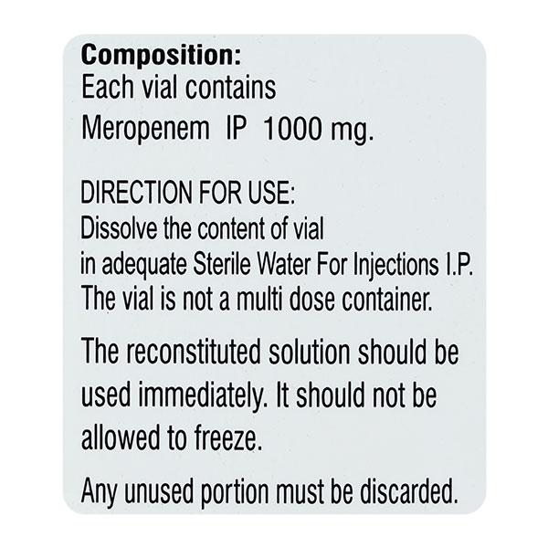 MEROSTAL 1gm Injection 1's
