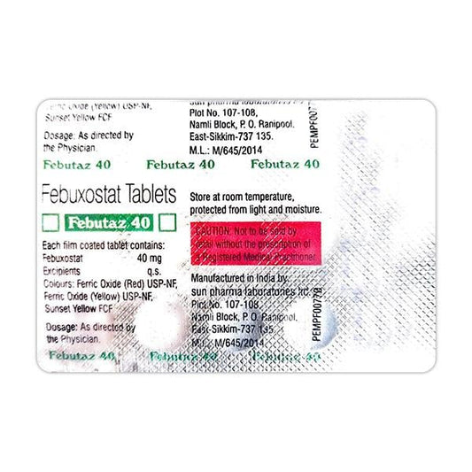 FEBUTAZ 40 Tablet 15's