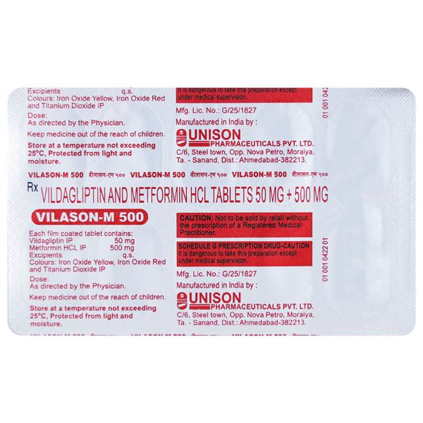 VILASON M 500 Tablet 10's
