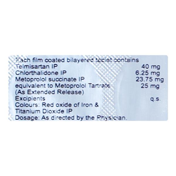 CTD MT 6.25/25/40 Tablet 10's