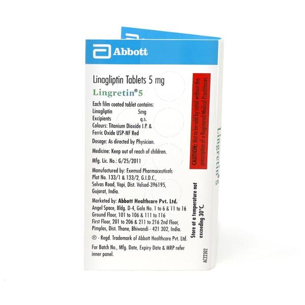 LINGRETIN 5 Tablet 10's