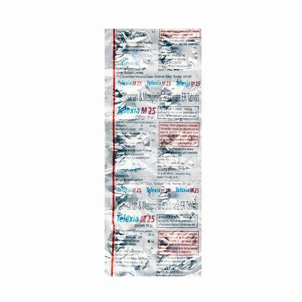 Telexia M 25mg Tablet 10'S