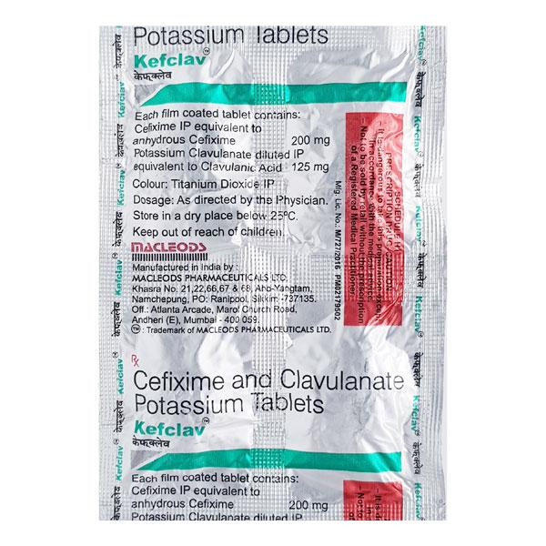 Kefclav 200mg Tablet 4'S