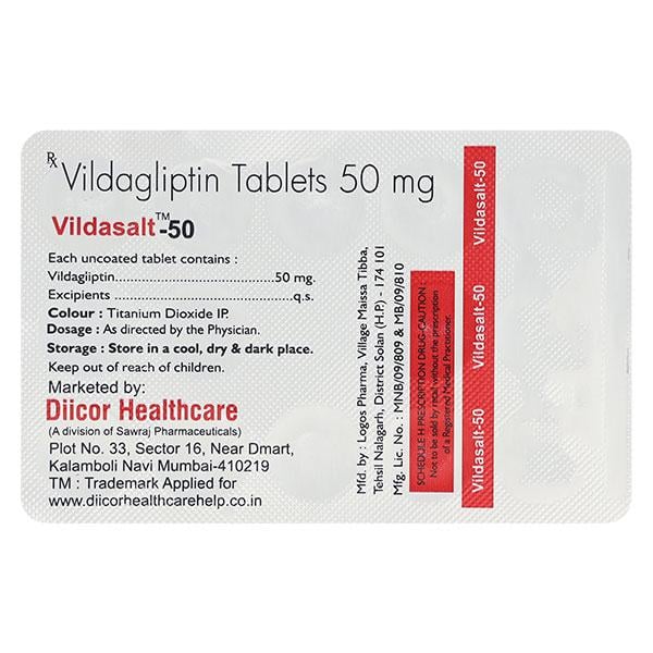 VILDASALT 50 Tablet 14's