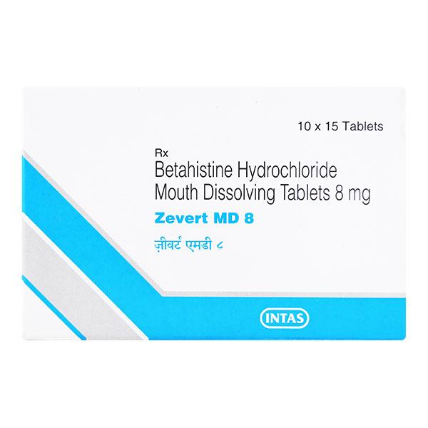 Zevert MD 8mg Tablet 15'S