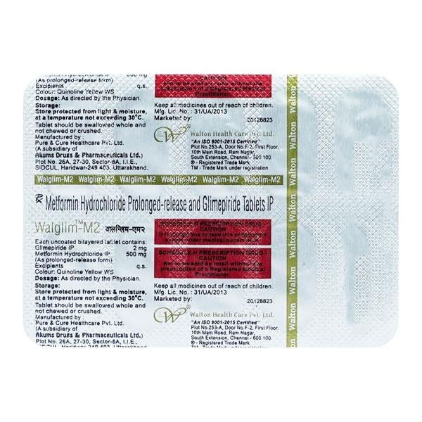 WALGLIM M 2mg Tablet 10's