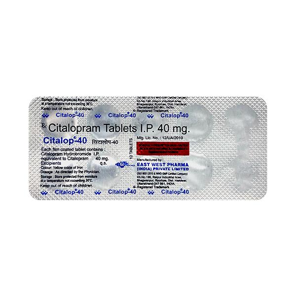 Citalop 40mg Tablet 10'S