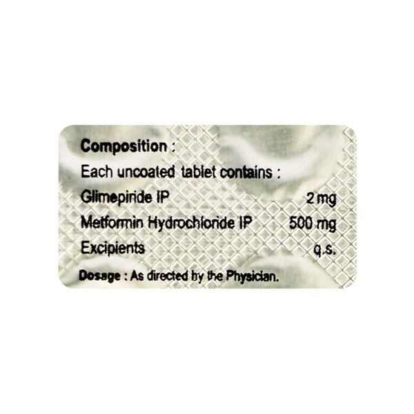 GLIMED MF 2mg Tablet 10's