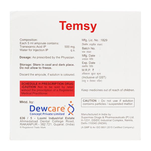 TEMSY 500mg Injection 5ml