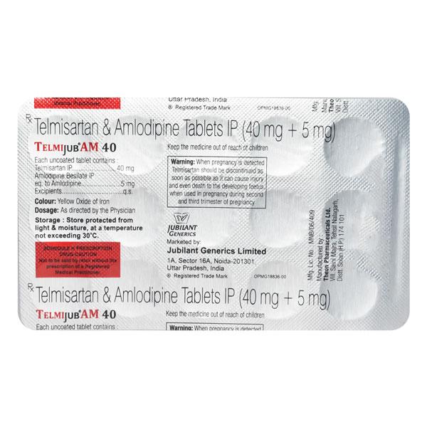 TELMIJUB AM 40 Tablet 15's