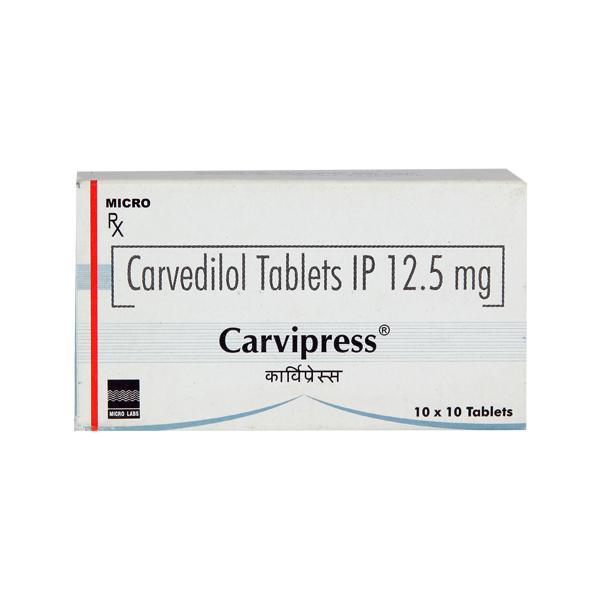 Carvipress 12.5mg Tablet 10'S