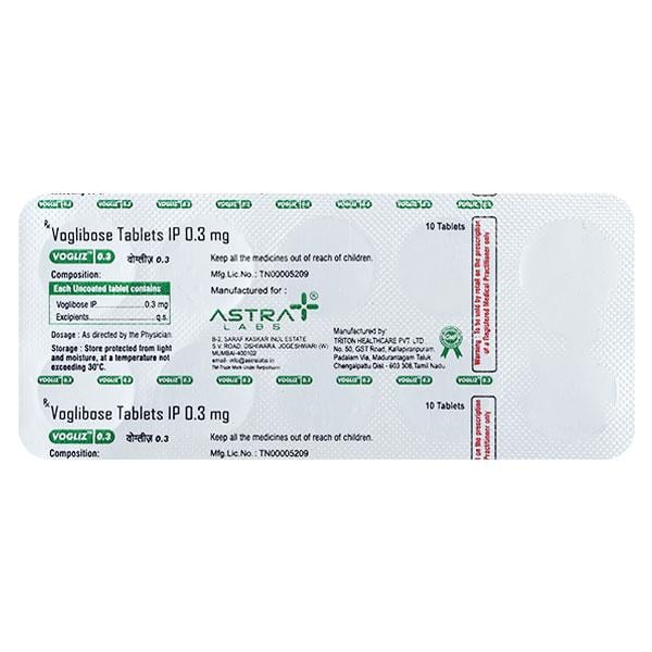 VOGLIZ 0.3 Tablet 10's