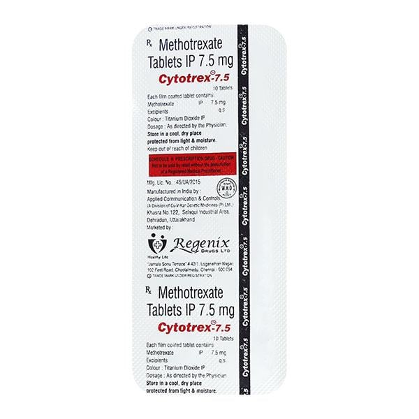 CYTOTREX 7.5 Tablet 10's