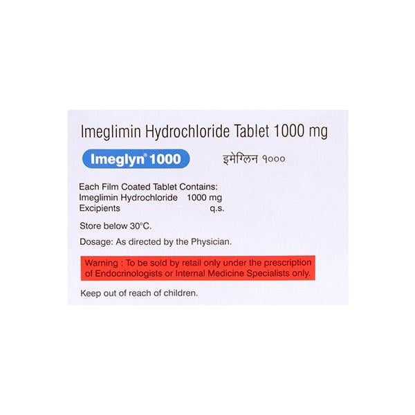 IMEGLYN 1000 Tablet 10's
