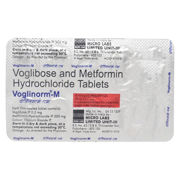 Voglinorm M 0.2mg Tablet 10'S