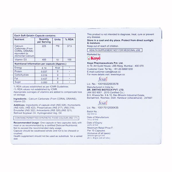 COECORAL D3 Capsule 15's