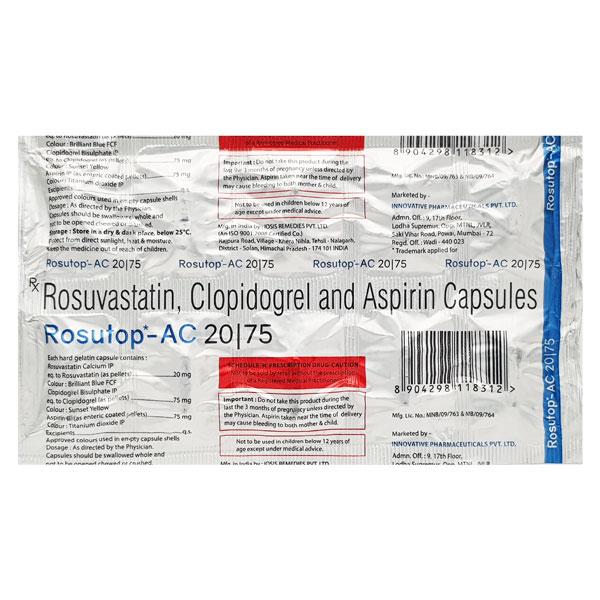 ROSUTOP AC 20/75 Capsule 10's