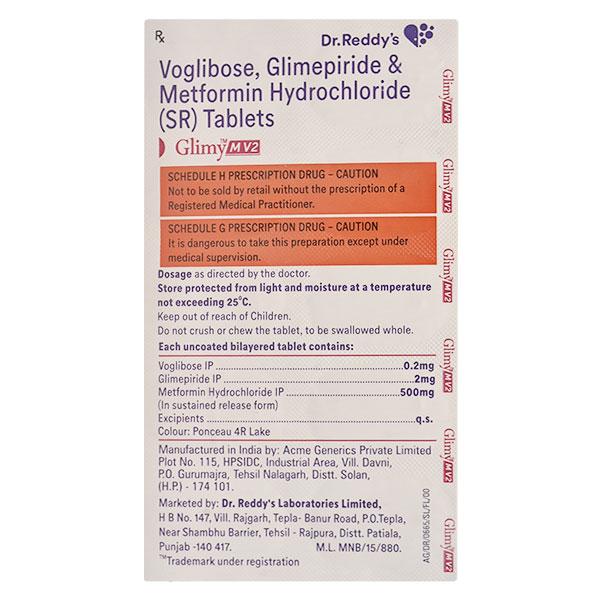 GLIMY MV 2 Tablet 10's