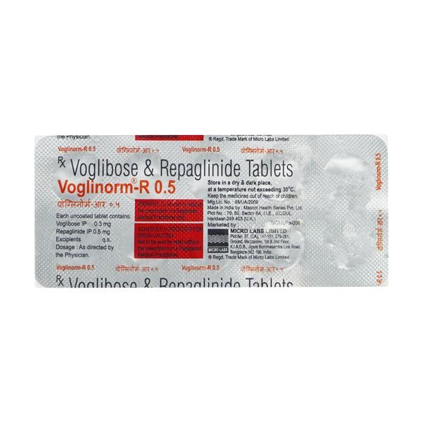 VOGLINORM R 0.5 Tablet 10's