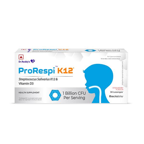 PRORESPI K12 STRAWBERRY FLAVOUR Lozenges 30's