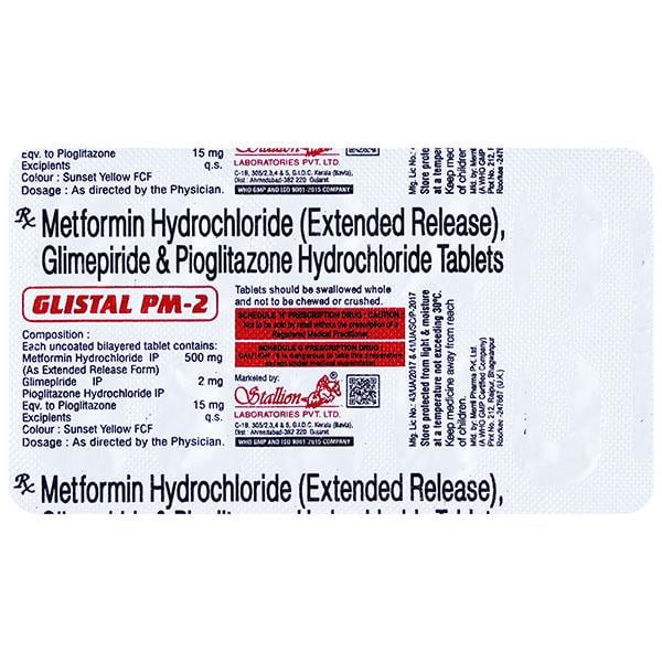 GLISTAL PM 2mg Tablet 10's