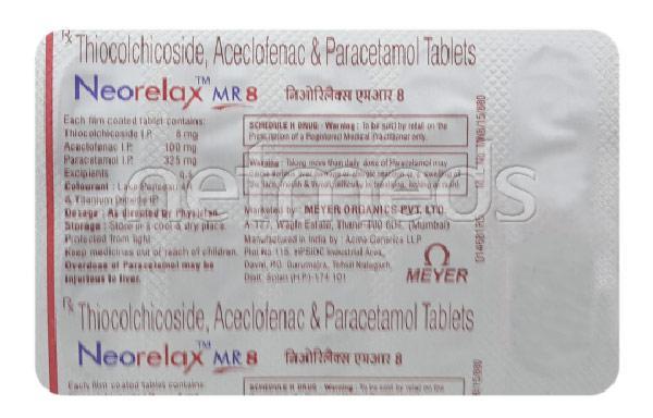 Neorelax MR 8mg Tablet 10'S