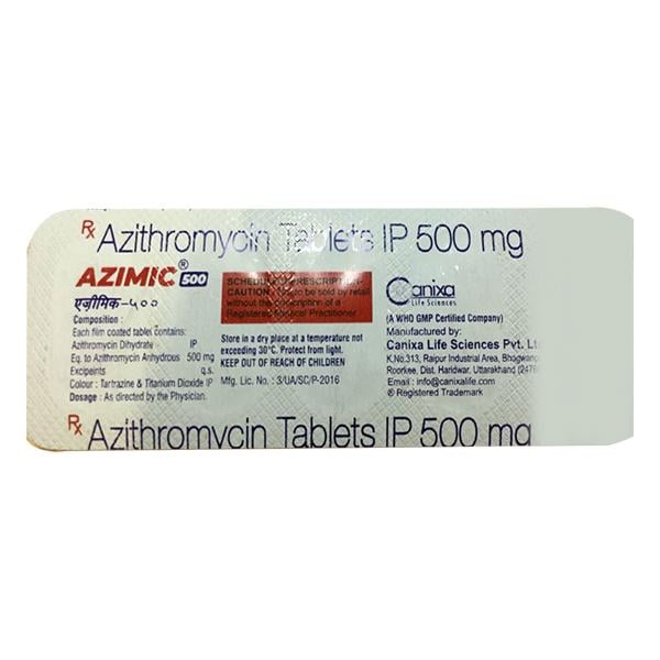 AZIMIC 500mg Tablet 5's