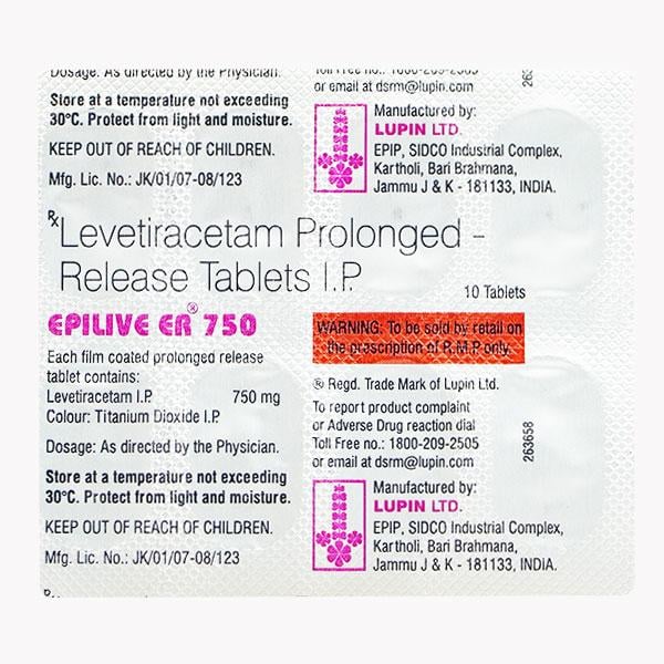 EPILIVE ER 750 Tablet 10's