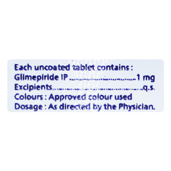 GLIMETAG 1mg Tablet 10's