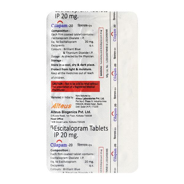 CILAPAM 20 Tablet 15's