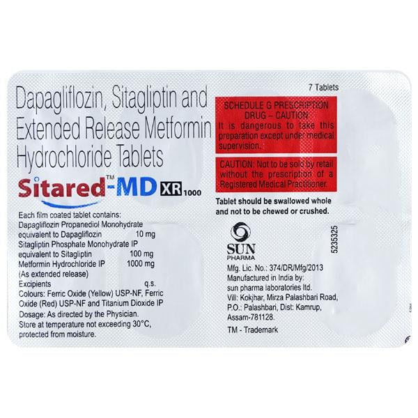 SITARED MD XR 1000 Tablet 7's