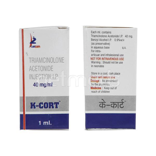 K Cort 40mg Injection 1'S