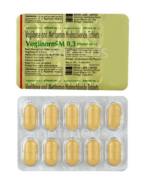 Voglinorm M 0.3mg Tablet 10'S