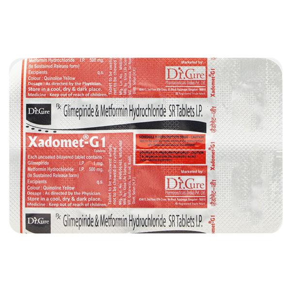 XADOMET G 1 Tablet 10's