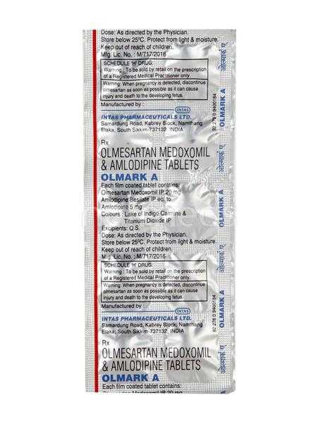 Olmark A 20mg Tablet 10'S