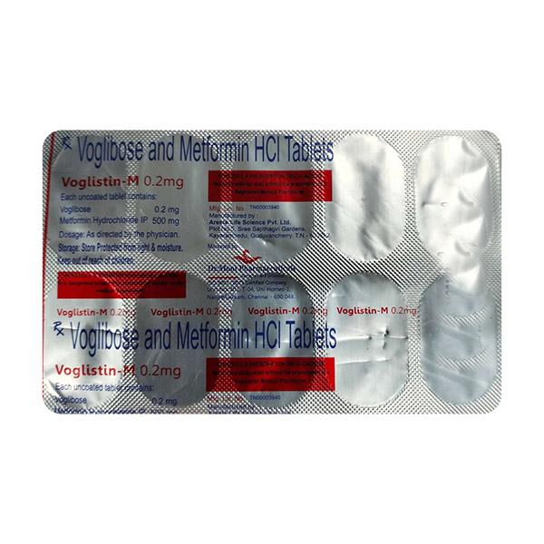VOGLISTIN M 0.2 Tablet 10's