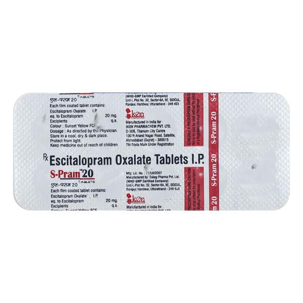 S PRAM 20 Tablet 10's