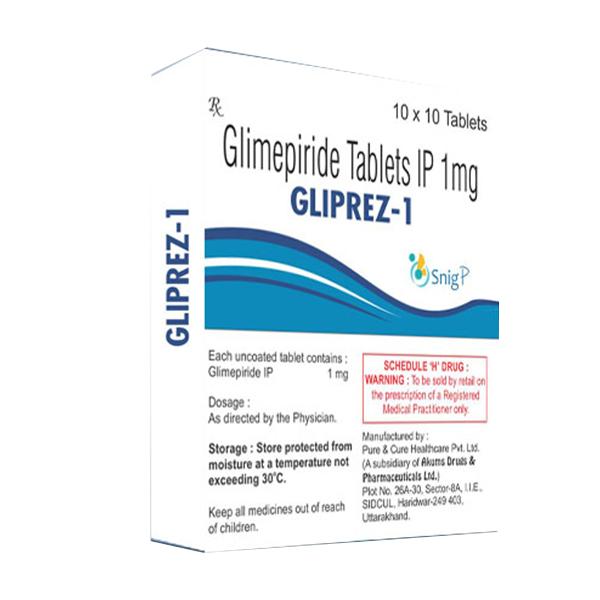 GLIPREZ 1mg Tablet 10's