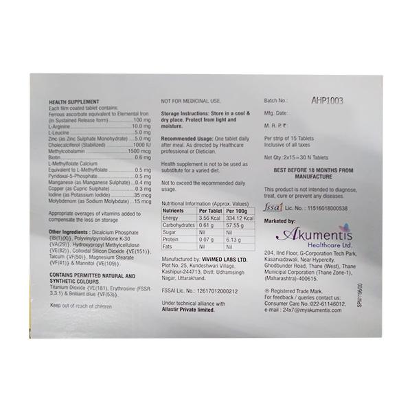 HAEMADAY PLUS Tablet 15's - Global Surgicals