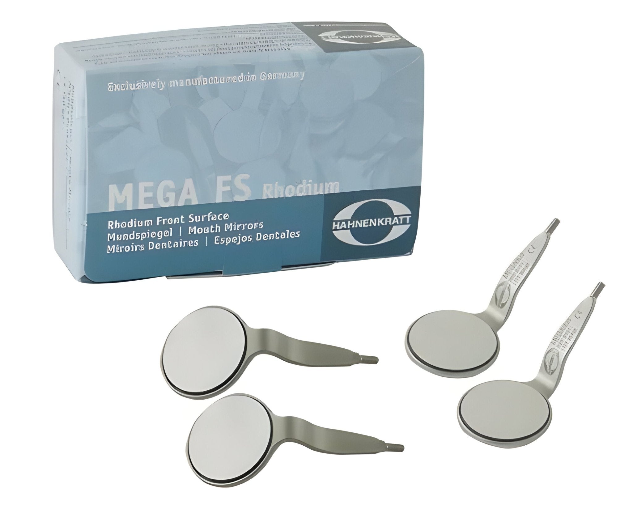 Hahnenkratt Mega Duo FS Rhodium Double Sided Mouth Mirror - Global Surgicals