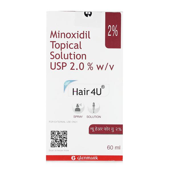 Hair 4U 2% Spray/Solution 60ml - Global Surgicals