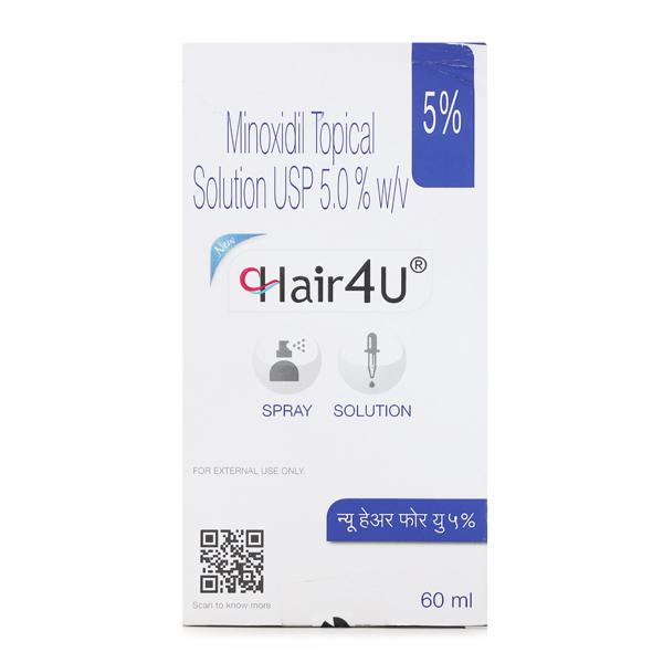 Hair 4u New 5% Spray/Solution 60ml - Global Surgicals