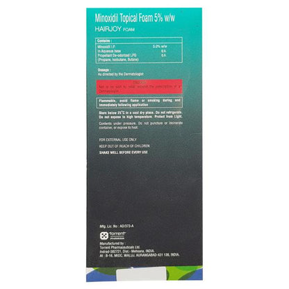 Hairjoy Foam 60gm - Global Surgicals