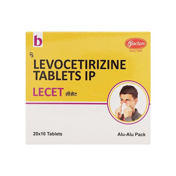 Lecet 5mg Tablet 10'S