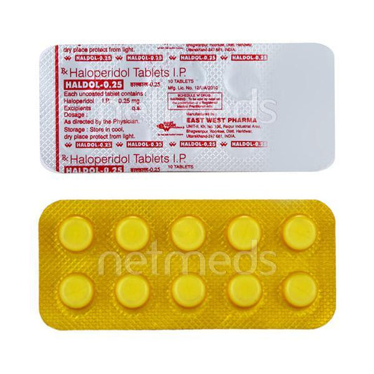 Haldol 0.25mg Tablet 10'S - Global Surgicals
