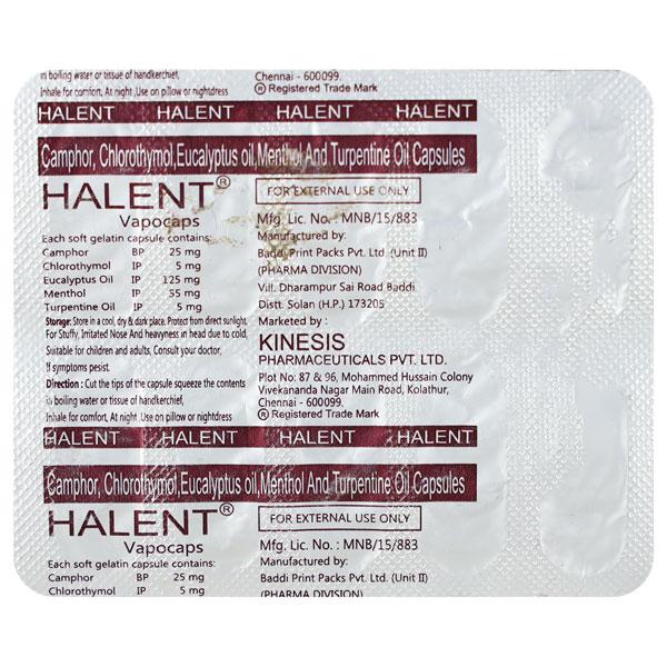 Halent Vapocap 10'S - Global Surgicals
