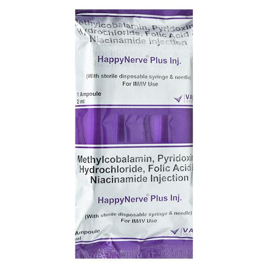 HAPPYNERVE PLUS Injection 2ml - Global Surgicals